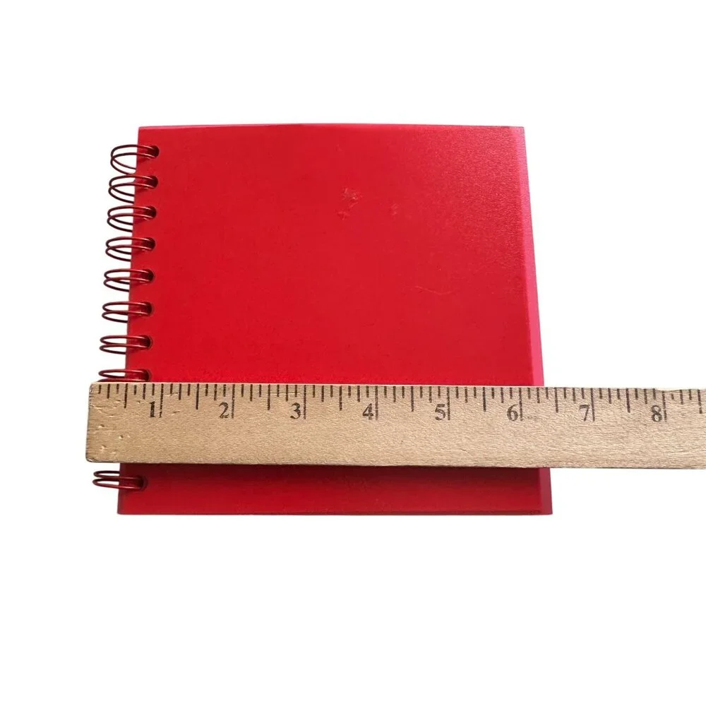 Vintage Ordning & Reda Red Spiral Notebook Set of 3, Scandinavian Design NOS
